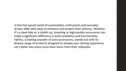 Revamp Your Ride: Explore Carzex's Comprehensive Range of Automotive Accessories