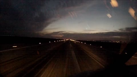 Landing in Oran runway 25L at Night
