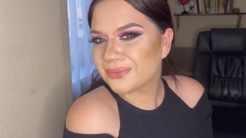Pink smokey makeup tutorial- step by step