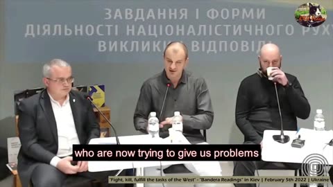 Watch Yevhen Karas the leader of Ukraine's neo-Nazi terror gang C14's speech...