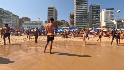 🇧🇷 IPANEMA BEACH 4K Rio de Janeiro | Beach walk Brazil