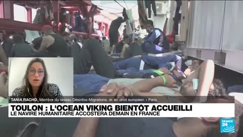 L'Ocean Viking accueilli en France : l'Italie a "violé le principe de non-refoulement"
