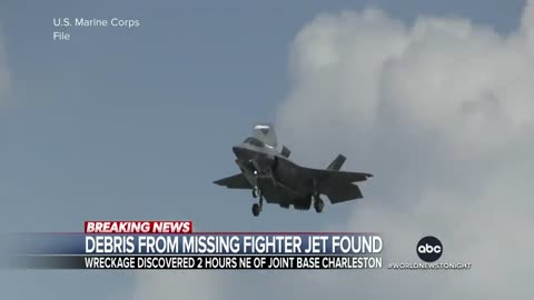 Debris from missing fighter jet found