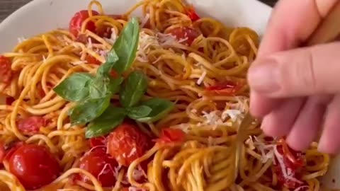 Cherry tomato pasta recipe 😋