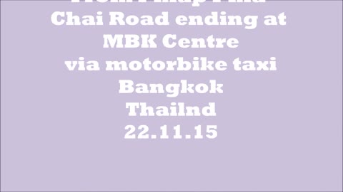 1st Motorbike Taxi Ride in Bangkok Travel Thailand
