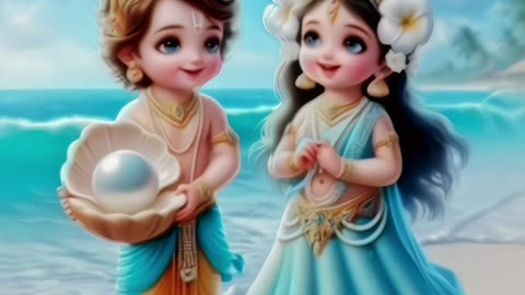 Divine Love: Adorable Radha Krishna Moments with 'Tum Prem Ho' #radhakrishna #cute #shorts