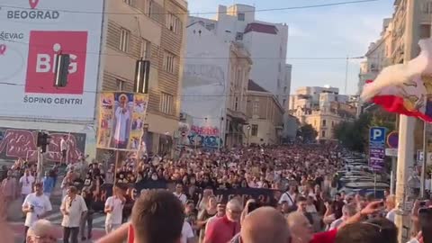 Orthodox rally against EuroPride 2022 in Belgrade, Serbia