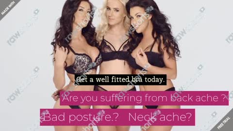What are the signs of an ill fitting bra? Have you got Ill fitting bra chest pain?
