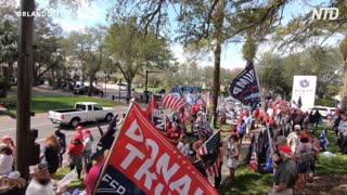 People Voice Support for Trump Outside CPAC