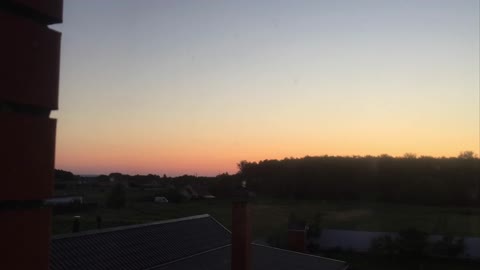watching a beautiful sunset