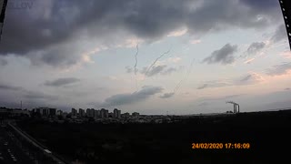 Rocket Attack From Gaza at Ashqelon Israel