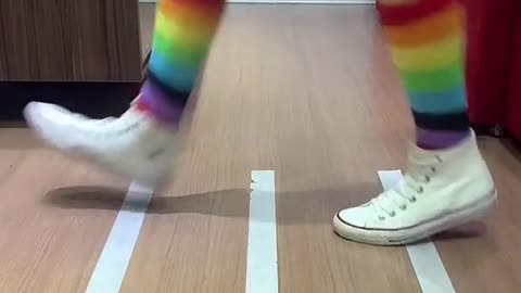 cool steps with masking tape