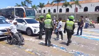 Población discapacitada protesta en el Centro Histórico