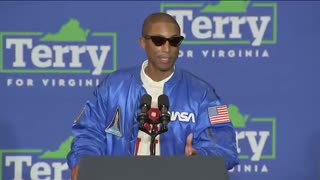 Pharrell Williams forgets to tell Virginians to vote for McAuliffe at campaign event