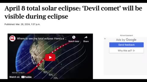 WARNING! MANY STRANGE "COINCIDENCES" ARE LINING UP WITH THE APRIL 8TH SOLAR ECLIPSE!
