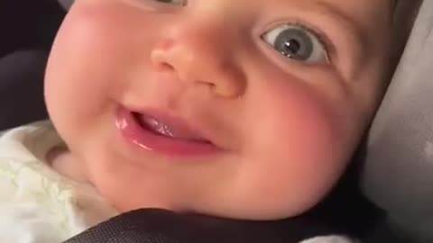 Cute baby video saying mummy pappa