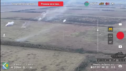 Russian Tanker Fires on an AFU Stronhold North of Novomykhailivka II