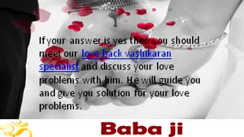 How to Get Back Your Love by Love Guru Specialist - +91-98724-33121