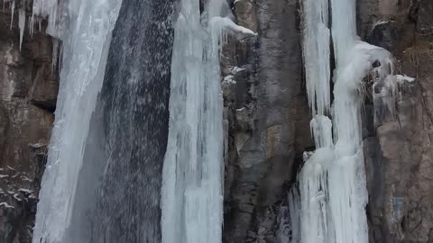 Icy waterfall