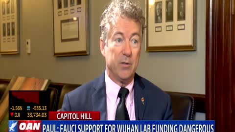 Sen. Paul: Fauci support for Wuhan lab funding dangerous