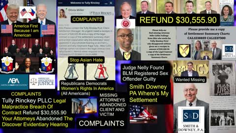 Supreme Court / Tully Rinckey PLLC Abandoned Client / Client Complaints / Smith Downey PA Douglas W. Desmarais Where's My Settlement / Women's Rights