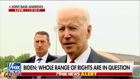 Biden: "Roe says what all basic mainstream religions have historically included, that the existence of a human life and being is a question."