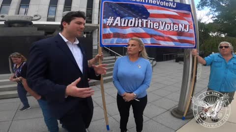 Christina Oden Serves "Audit the Vote NJ" Petition to New Jersey State Government