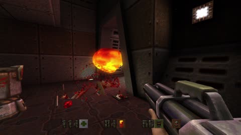Quake 2 (2023 Remaster) 100% Playthrough, Unit 3, level 1