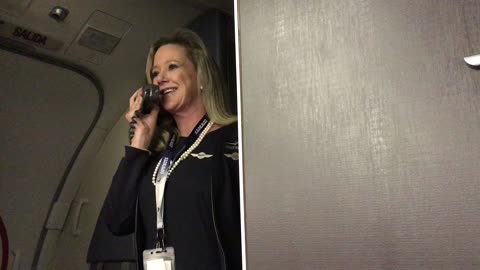Flight Attendant Gives Hilarious Speech To Passengers On Board