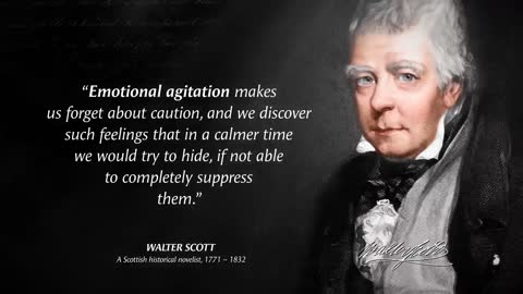 Walter Scott's Quotes which are better known in youth to not to Regret in Old Age