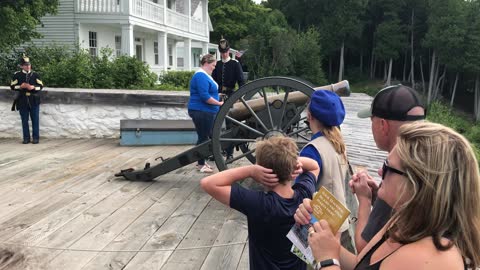 Firing the Cannons at Mackinac Island