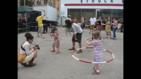 Short Clip of People Having Fun Outside