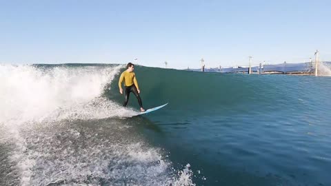 Surfing in a Wave Pool