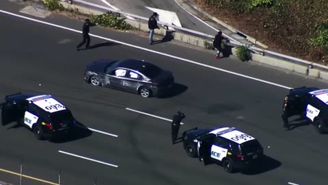 A police chase in East Bay culminated in a crash.