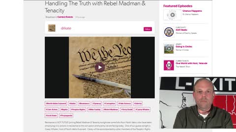 Handling The Truth with Rebel Madman & Tenacity interview discussing Peoples Rights Organization