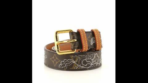 Louis Vuitton Belt Limited Edition Monogram Dentelle Medium 80