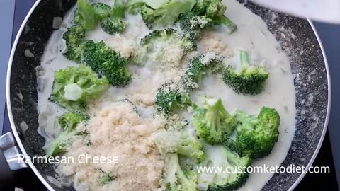 CustomKeto Diet Recipes - Keto Broccoli in Mozzarella & Keto Cream Cheese Pancakes