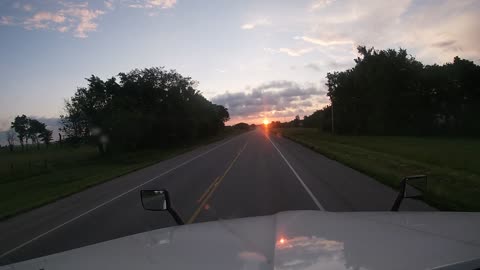 Morning Drive Sunrise