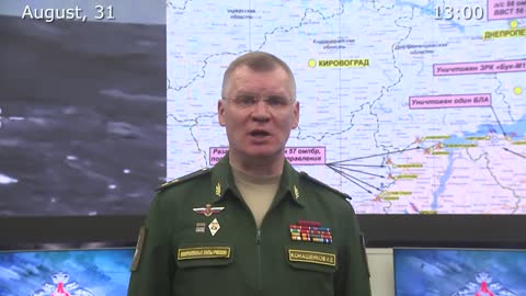 31.08.22 - Russian Defence Ministry report on the progress of the special military