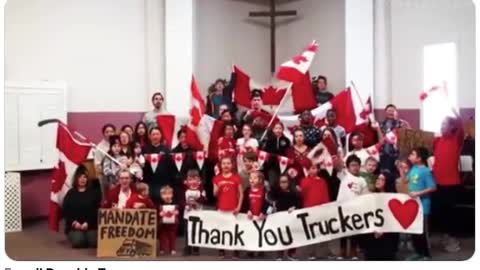 Thank you truckers from the children in Canada