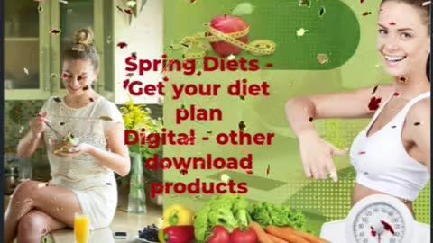 Spring Diets - Get your diet plan Digital - other download products