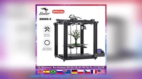 ☄️ Ender 5 FDM 3D Printer Dual Y-axis Motors Magnetic Build Plate Power Off Resume Easy Build CoreXY