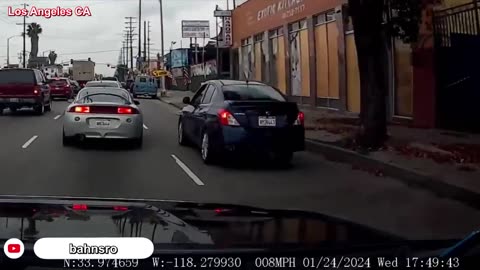 PICKUP TRUCK CRASHES INTO DRIVER THEN BRAKE CHECKS HIM