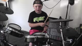 Thunder - Drum Cover 8 years old