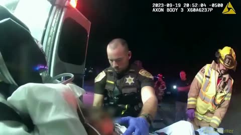 Police bodycam footage shows officer resuscitating two-year-old baby after suspected drug overdose