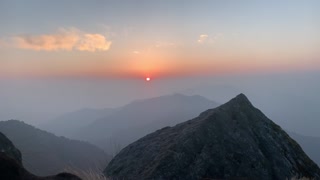 Sun rise in nepal