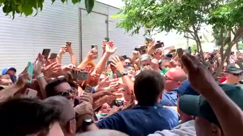 Bolsonaro e Tarcisio Gomes de Freitas em Tianguá, Ceará