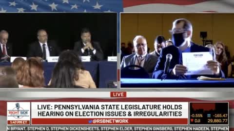 Shocking! Witness In PA Hearing Says 337,000 Votes Were Tallied For Biden in 90 Minutes!