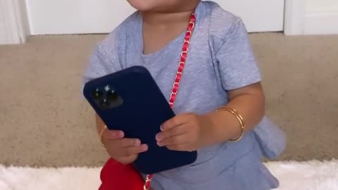 Cute baby dances to her favourite Song