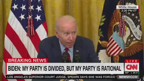 Joe Biden starts whispering to the media